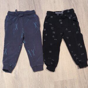Miles The Label Bundle Of 2 Jogger Pants - Black and Gray